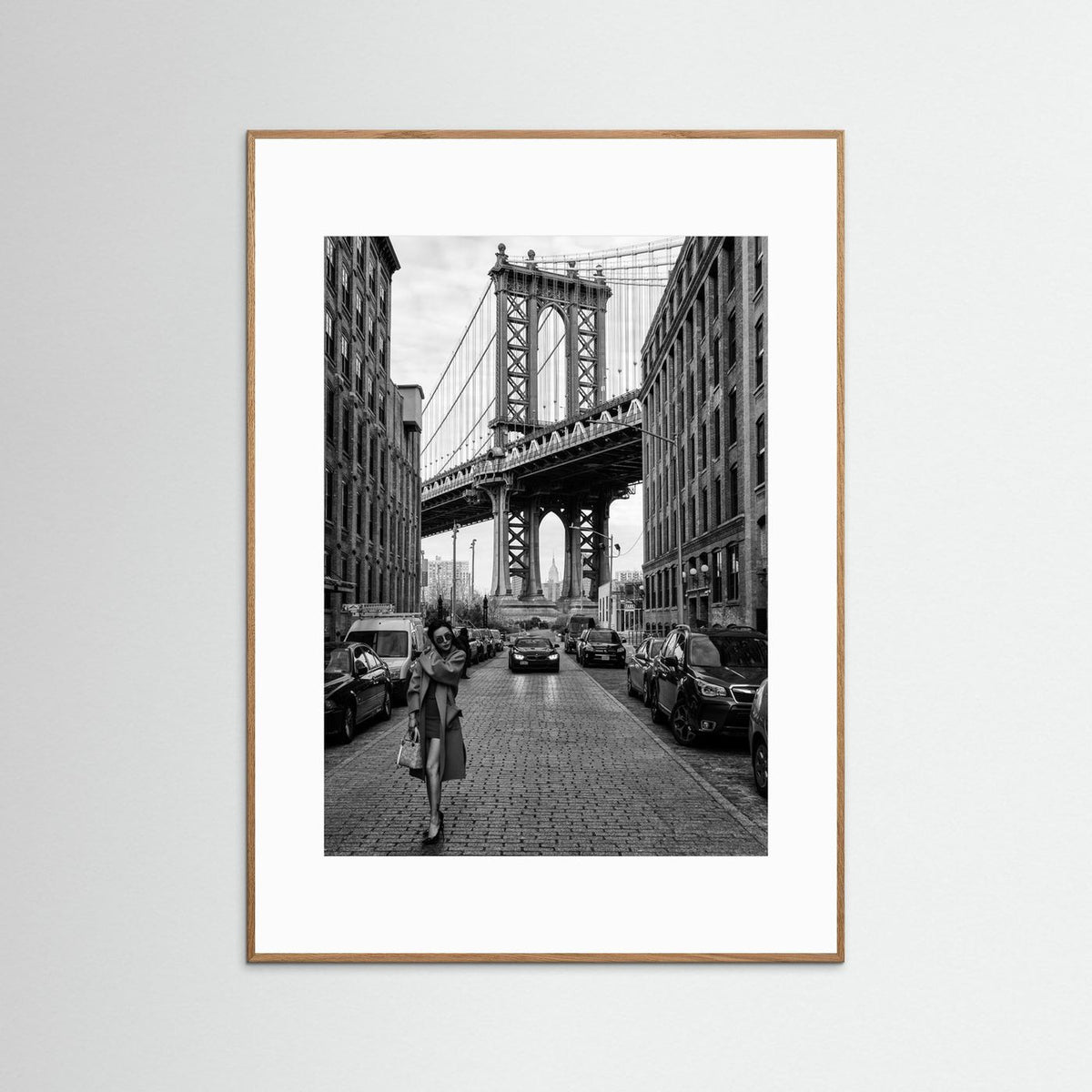 Oblivion New York Street Photography Black & White Framed Fine Art Print