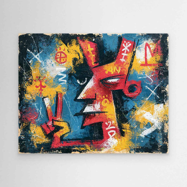 Urban Mask Framed Pop Art Canvas | Bold Wall Art