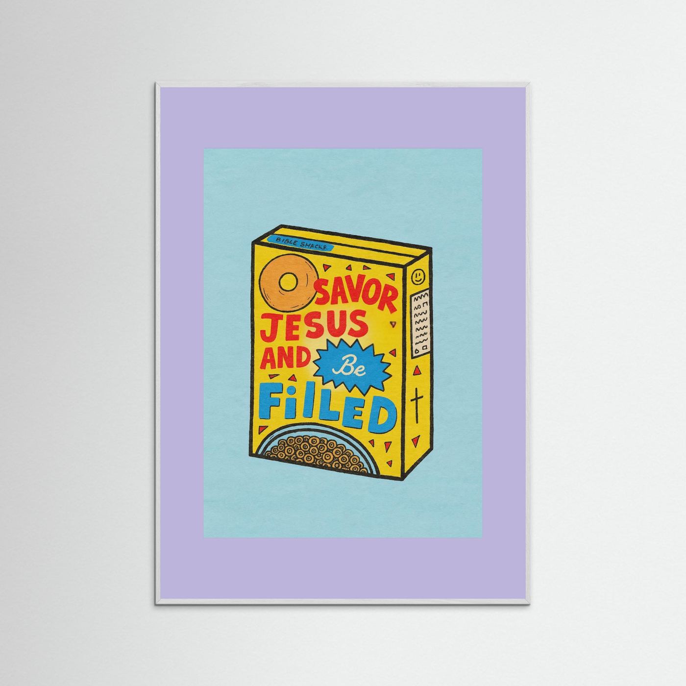 Fine Art Paper Christian Wall Art – Playful Retro Print