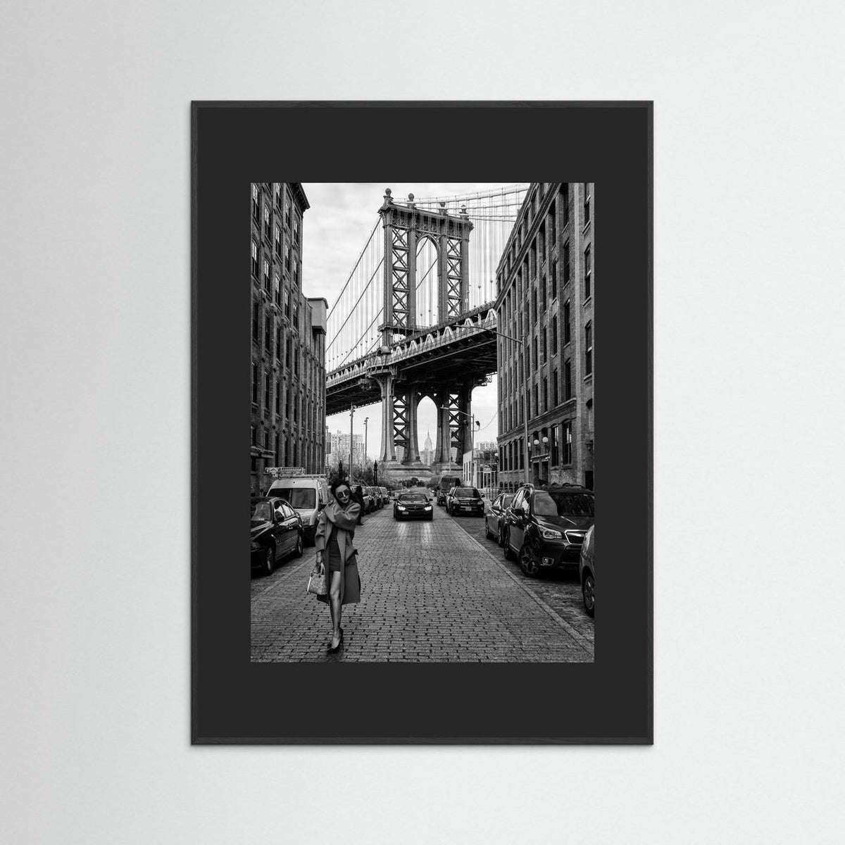 Oblivion New York Street Photography Black & White Framed Fine Art Print