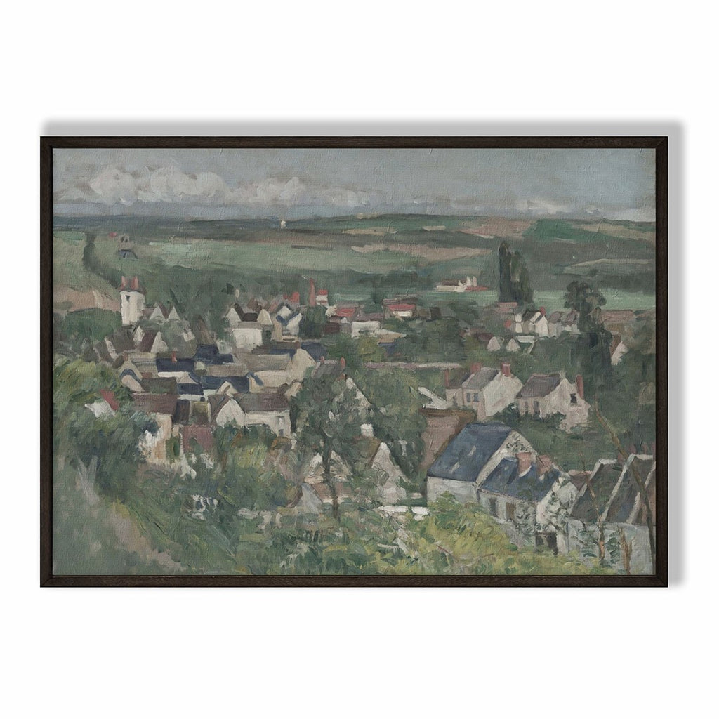 Countryside Village Landscape Art Print