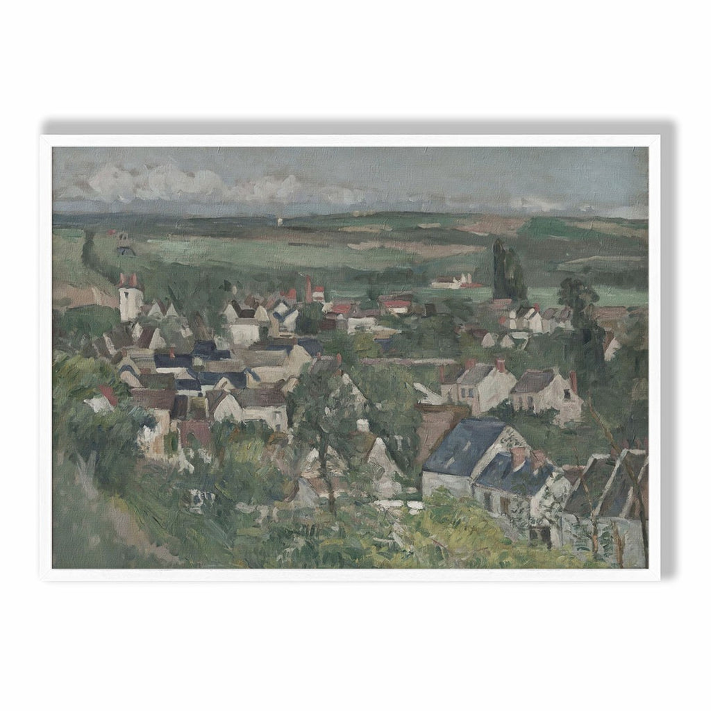 Countryside Village Landscape Art Print