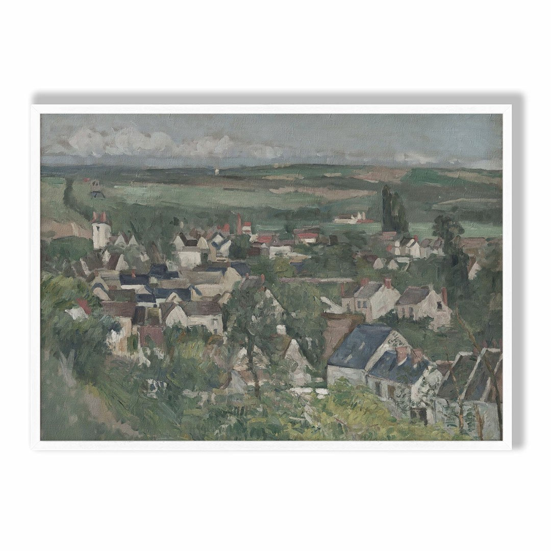 Countryside Village Landscape Art Print