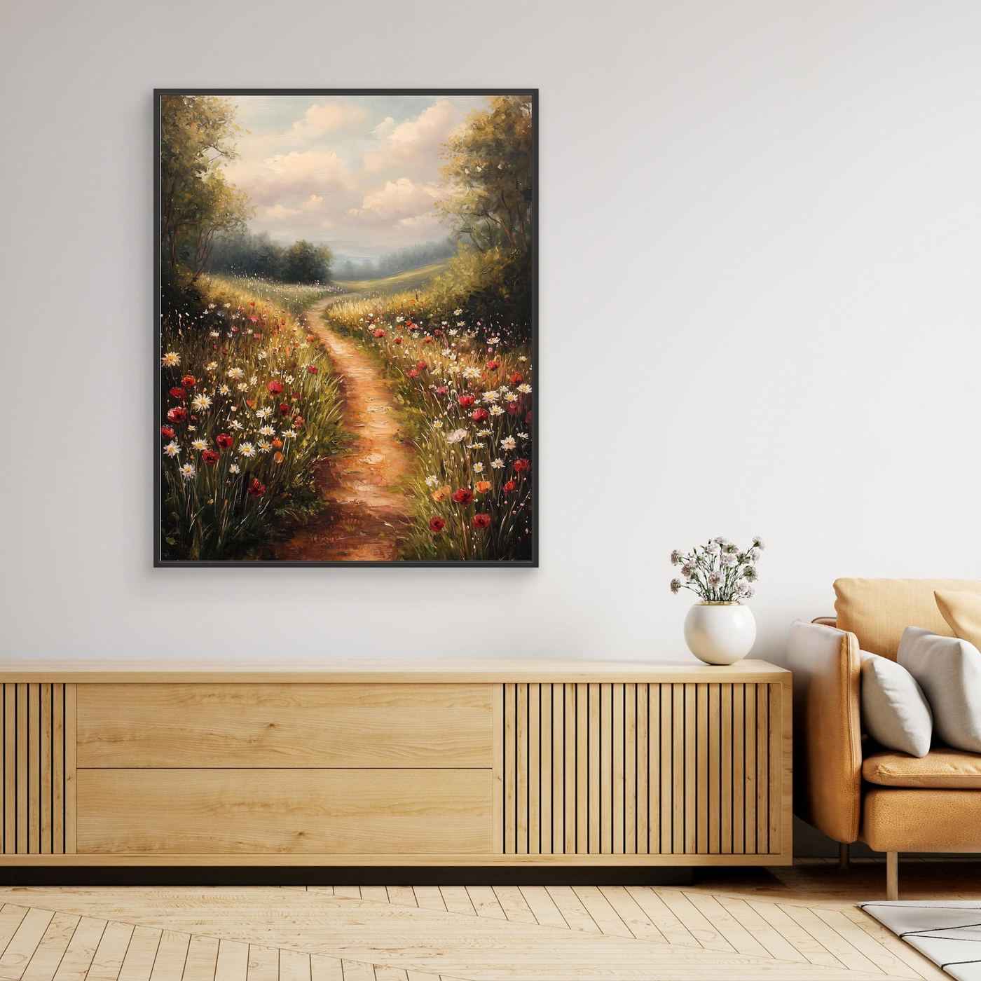 Wildflower Meadow Wall Art | Country Cottage Style Decor