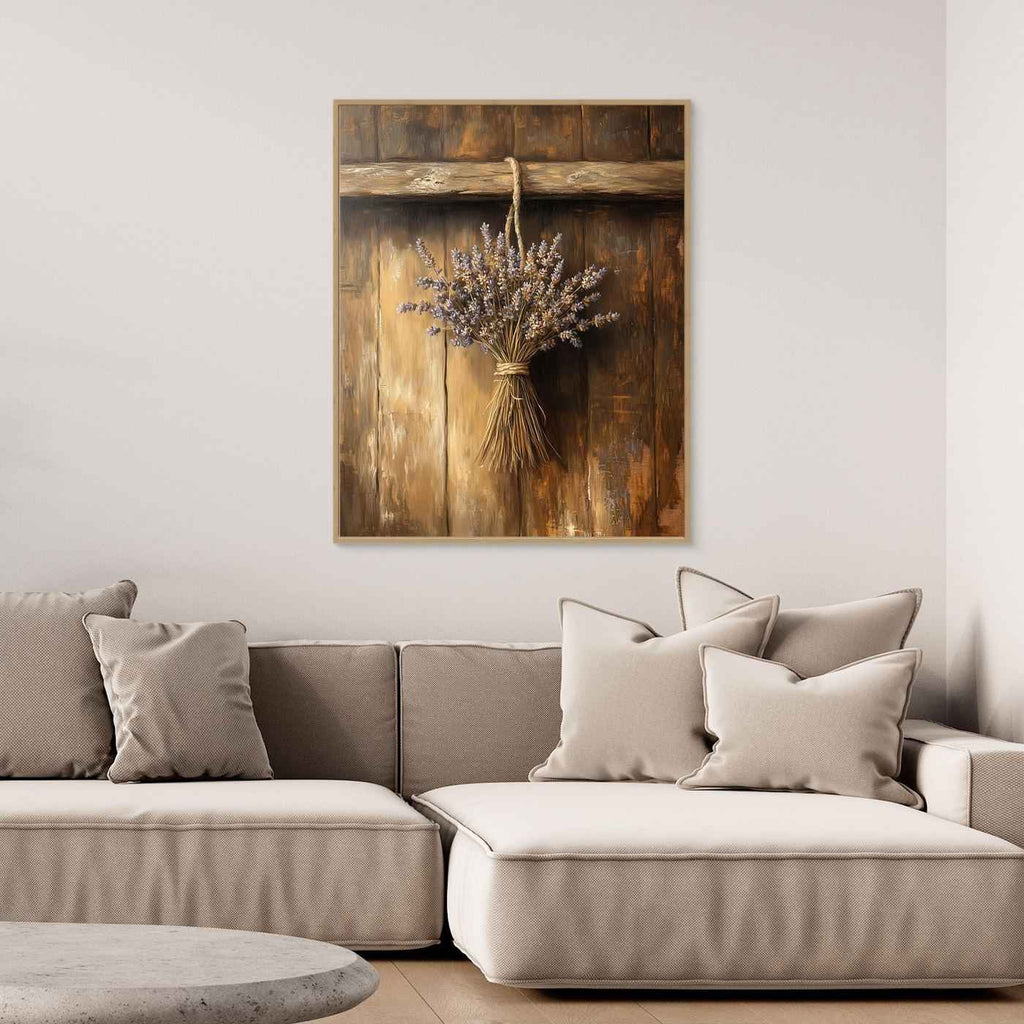 Rustic Lavender Wall Art | Farmhouse Kitchen Wall Decor