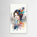 Custom Watercolour Portrait | Personalised Urban Wall Art UK - Framed Pop Art