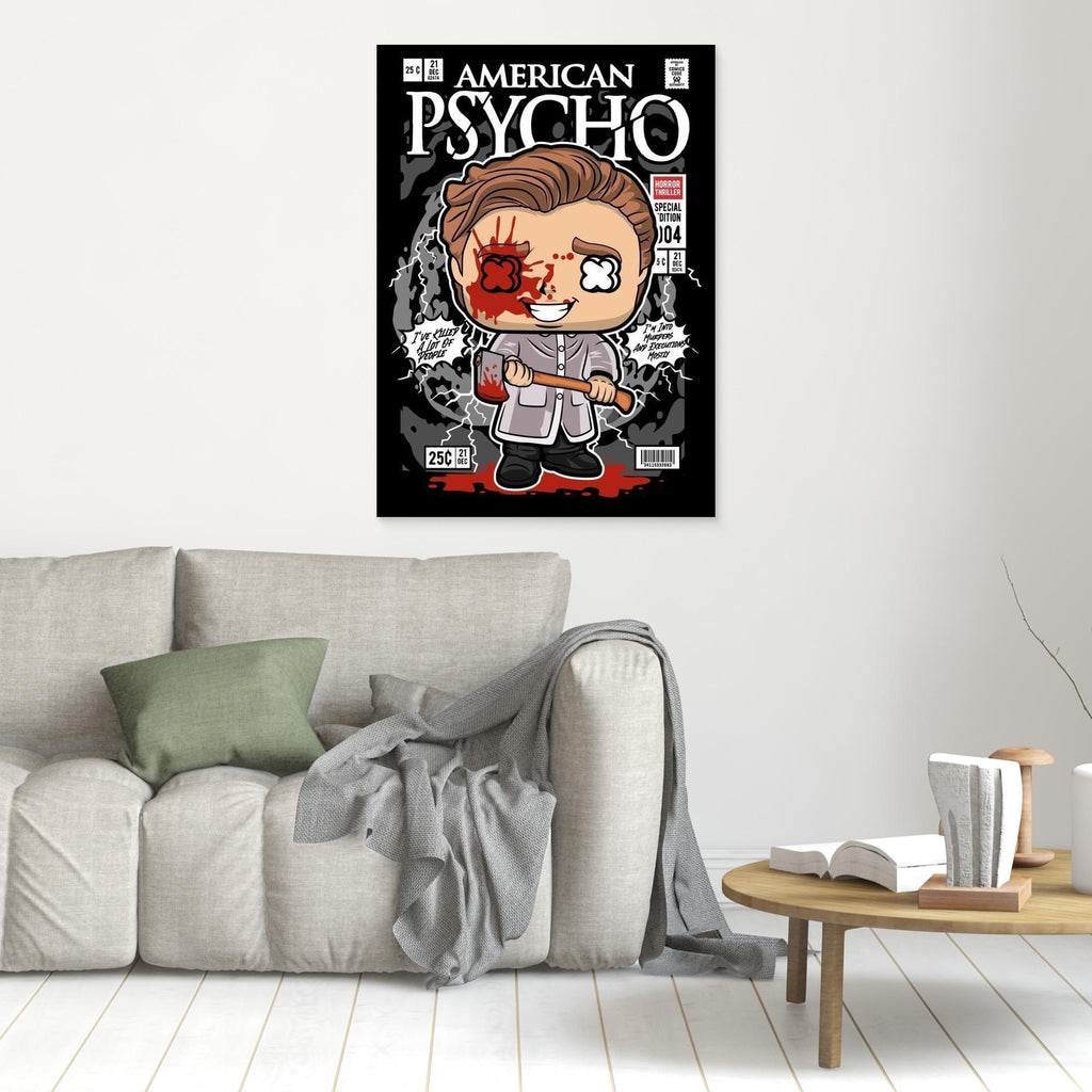 American Psycho Patrick Bateman Comic Style Wall Art