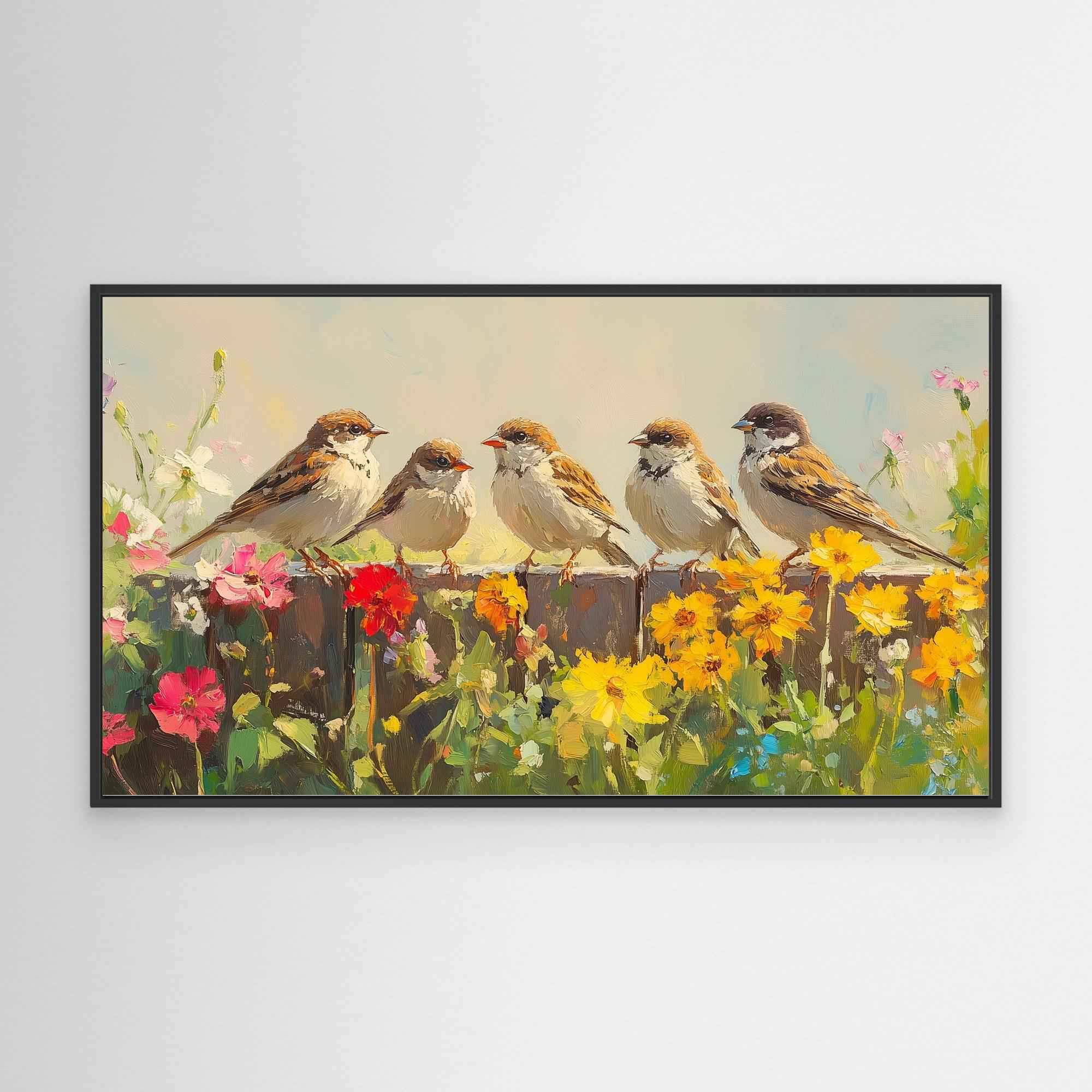 Five Sparrows Garden Art | Floral Nursery Wall Decor