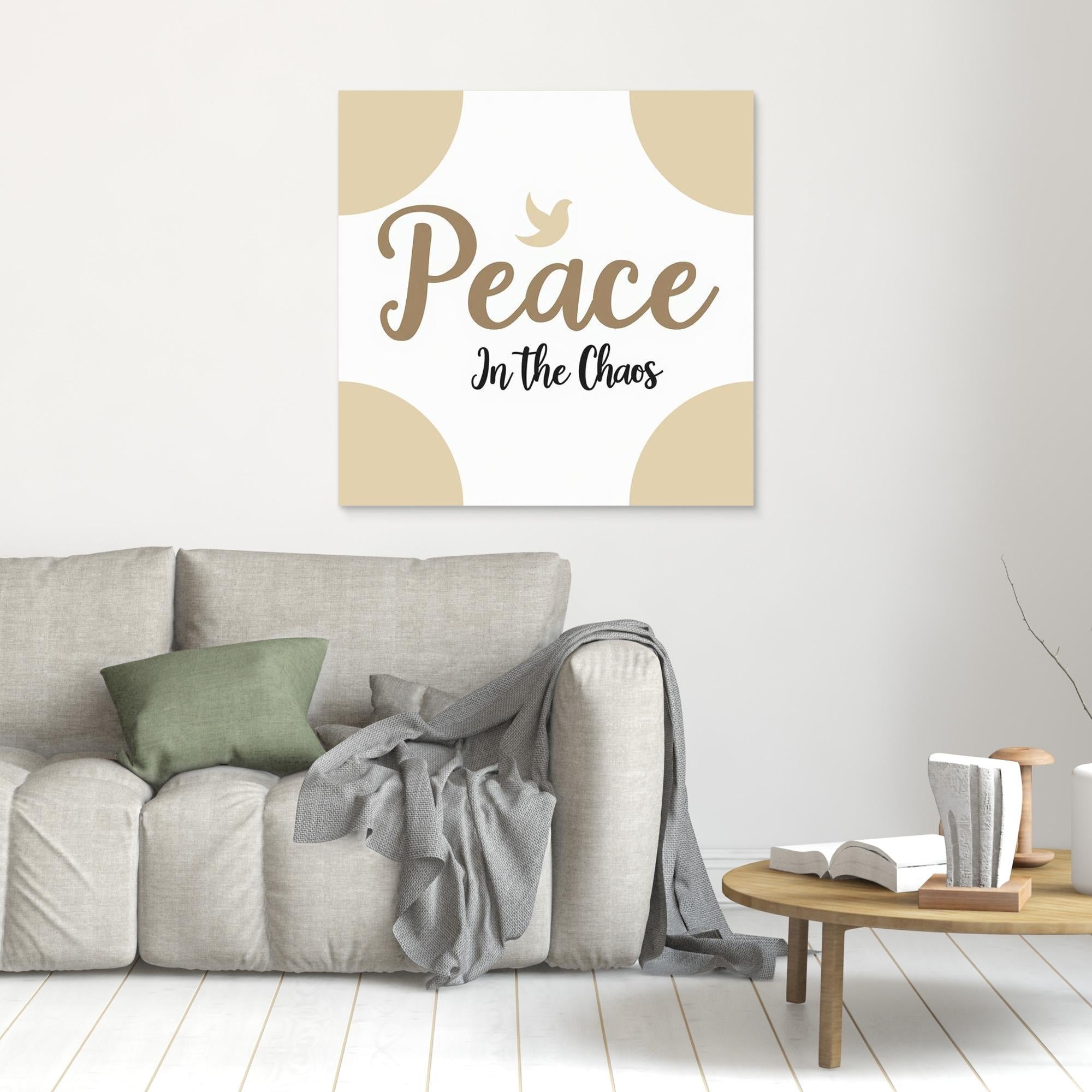 Peace In the Chaos Framed Canvas Print | Zen Home Decor