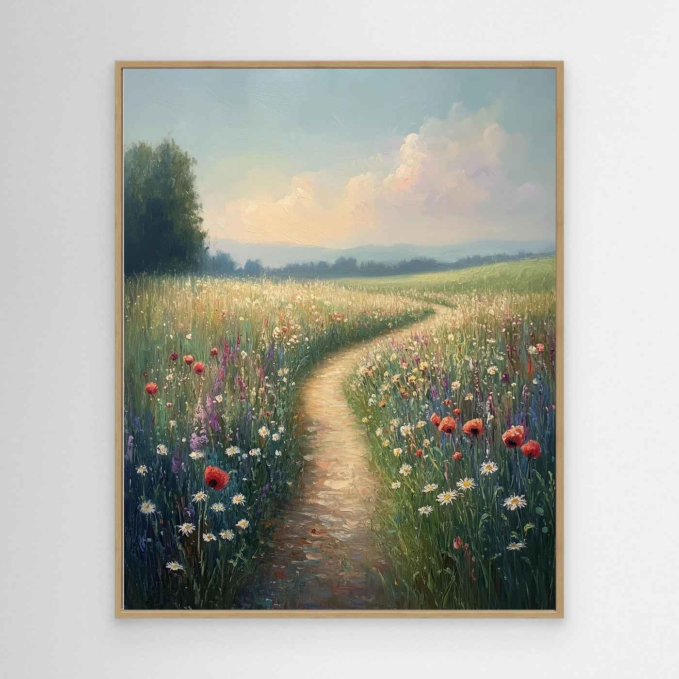 Wildflower Meadow Canvas Wall Art | Cottagecore Decor