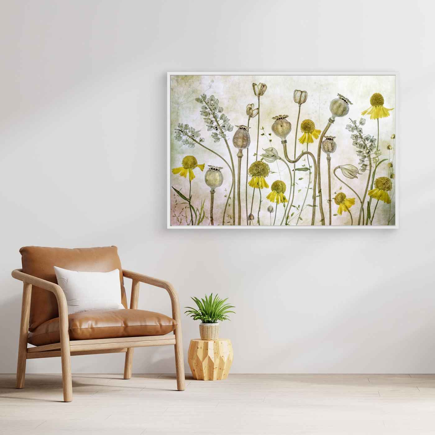 Botanical Wildflower Wall Art | Vintage Floral Kitchen Decor