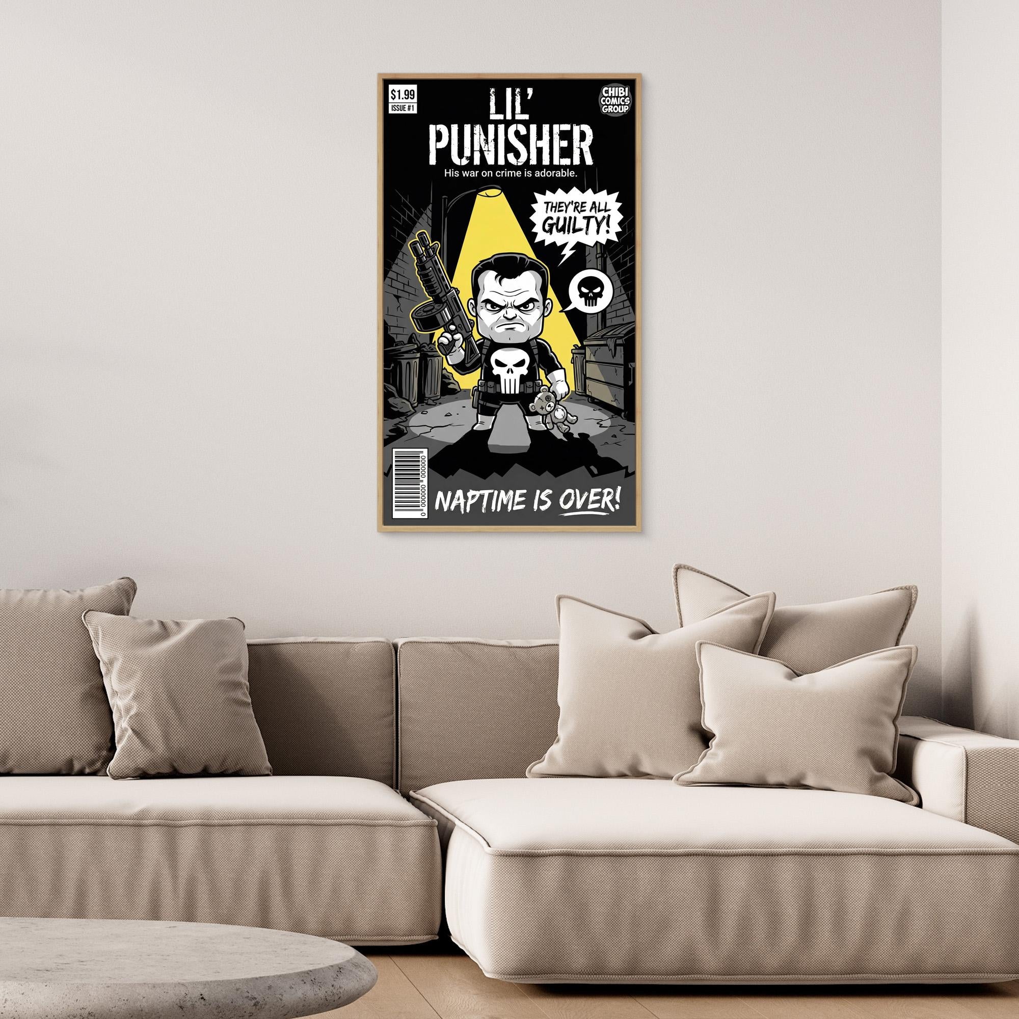 Lil Punisher Chibi Canvas Print