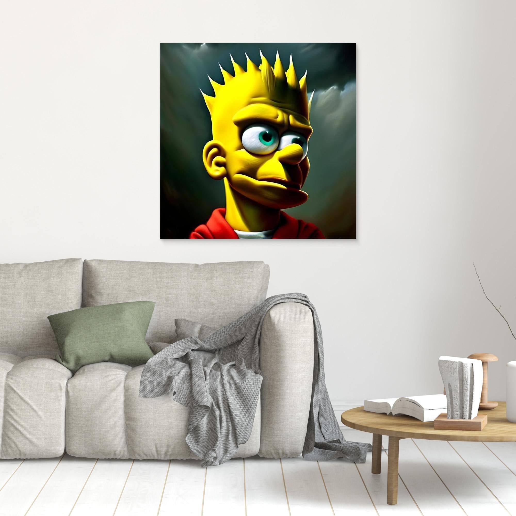Bart Simpson Reimagined Pop Art Canvas | Modern Cartoon Wall Art