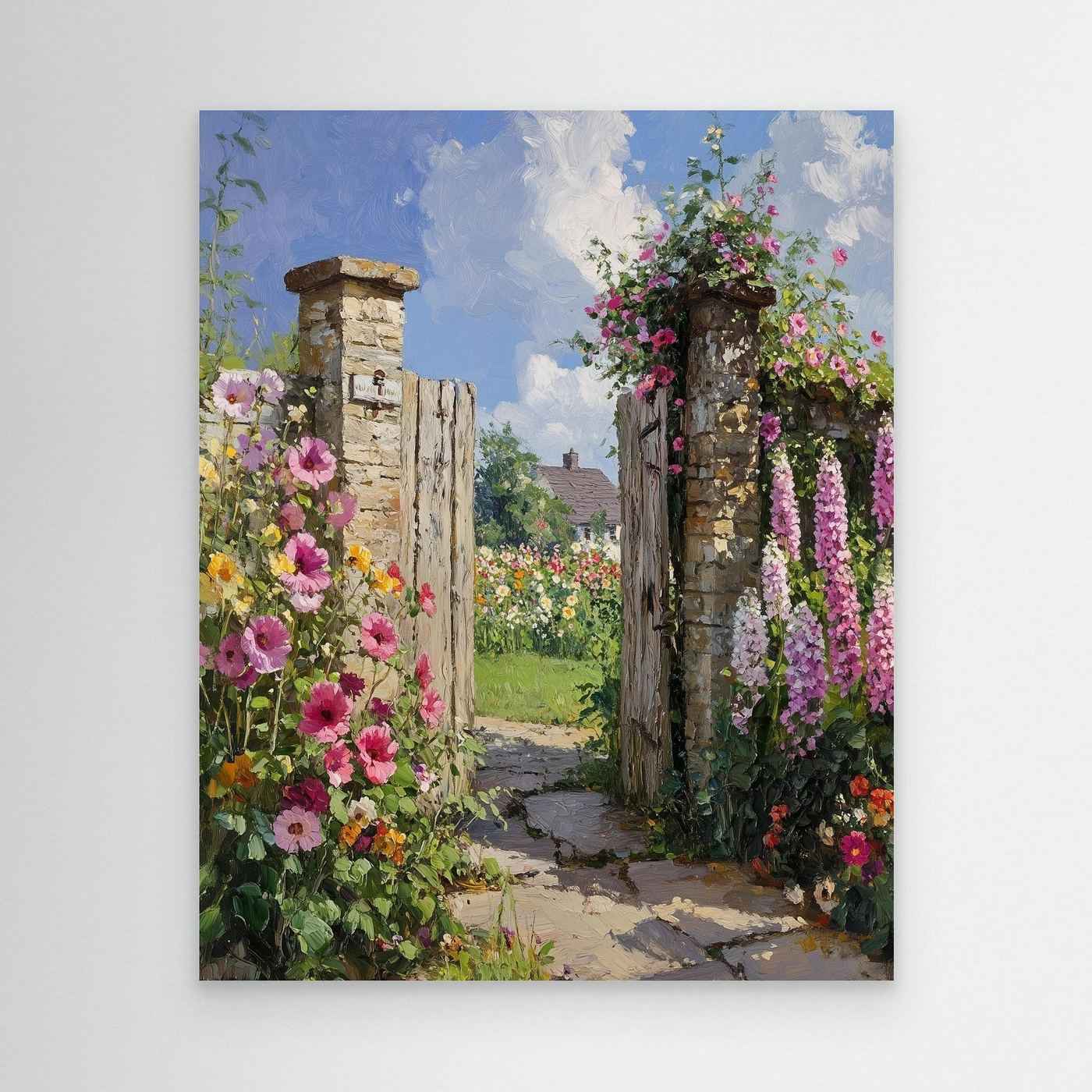 English Garden Wall Art | Country Cottage Floral Decor