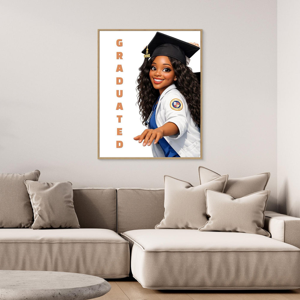 Custom 3D Graduation Portrait | Personalised Medical Art