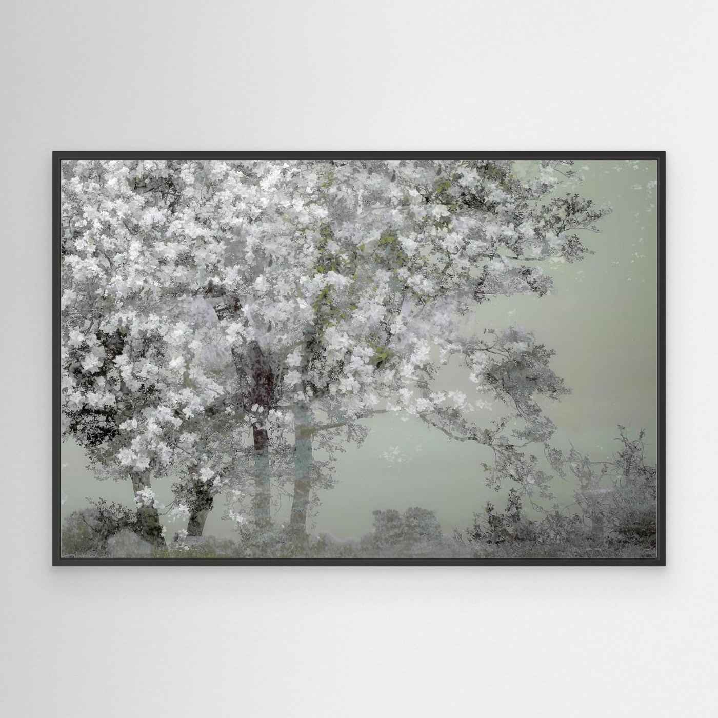 Sage Green Tree Wall Art | Modern Sage Living Room Decor