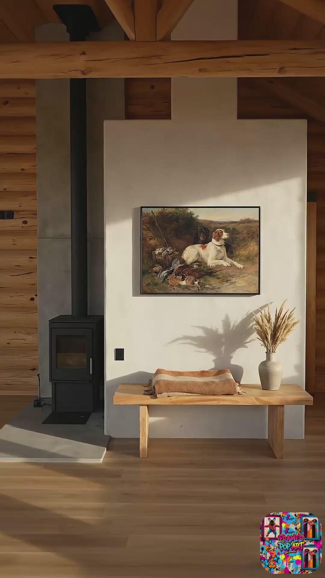 Vintage Hunting Dog Wall Art | Traditional Hallway Wall Art