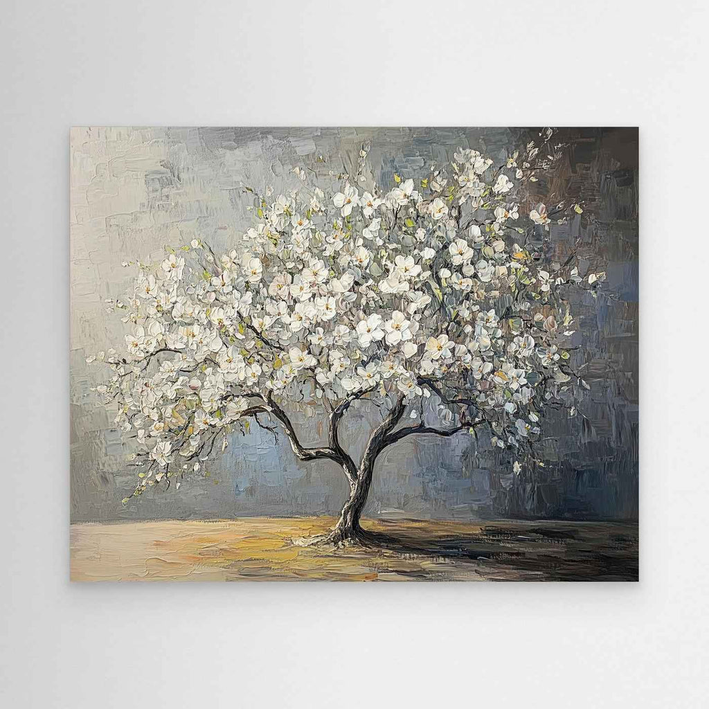 Textured Tree Wall Art | Modern Floral Decor for Living Room