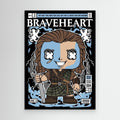 Braveheart William Wallace Comic Art | Movie Decor for Office - Framed Pop Art