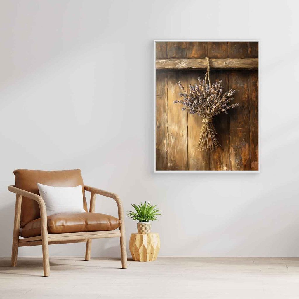 Rustic Lavender Wall Art | Farmhouse Kitchen Wall Decor