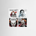 Pennywise "You'll Float Too" Comic Art Canvas Print - Framed Pop Art