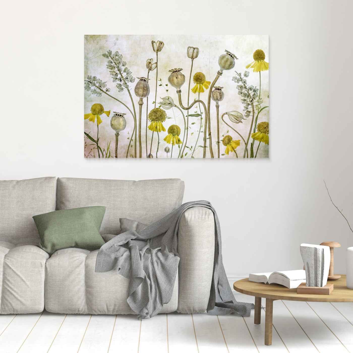 Botanical Wildflower Wall Art | Vintage Floral Kitchen Decor