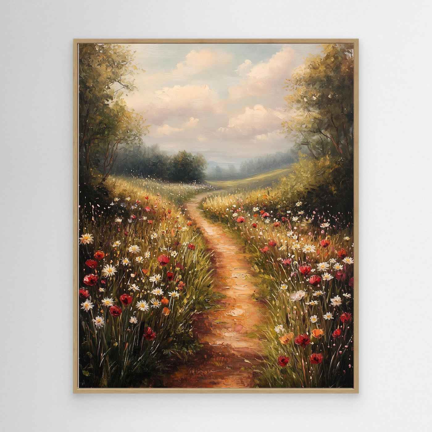 Wildflower Meadow Wall Art | Country Cottage Style Decor