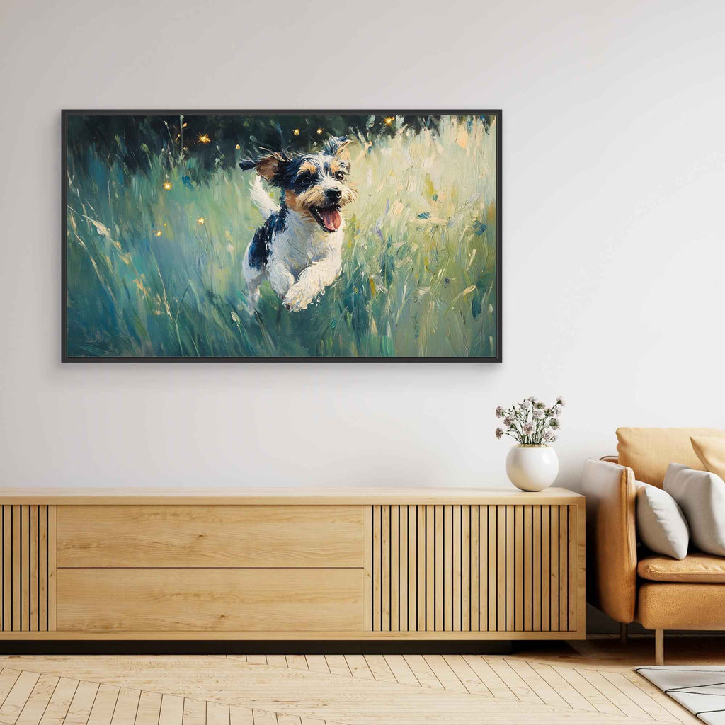 Jack Russell Art | Playful Dog Nursery Print