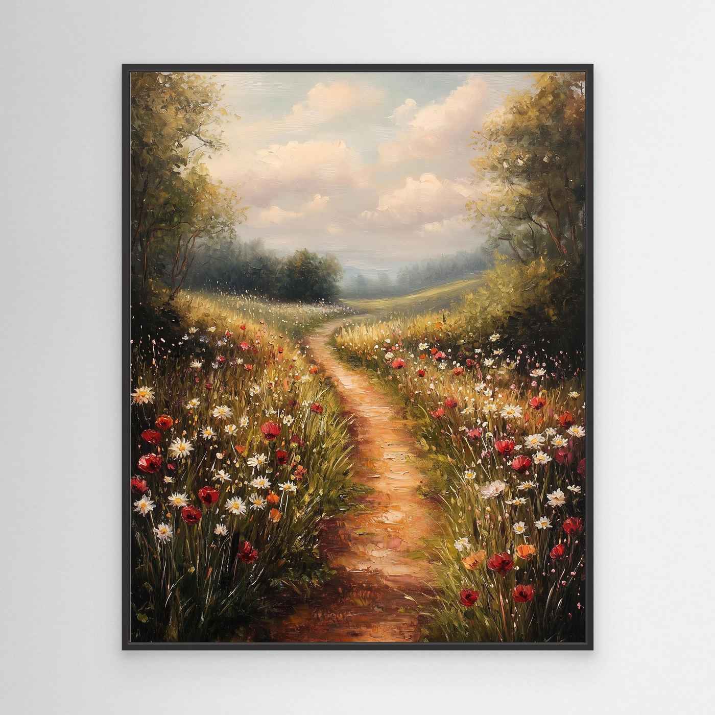 Wildflower Meadow Wall Art | Country Cottage Style Decor