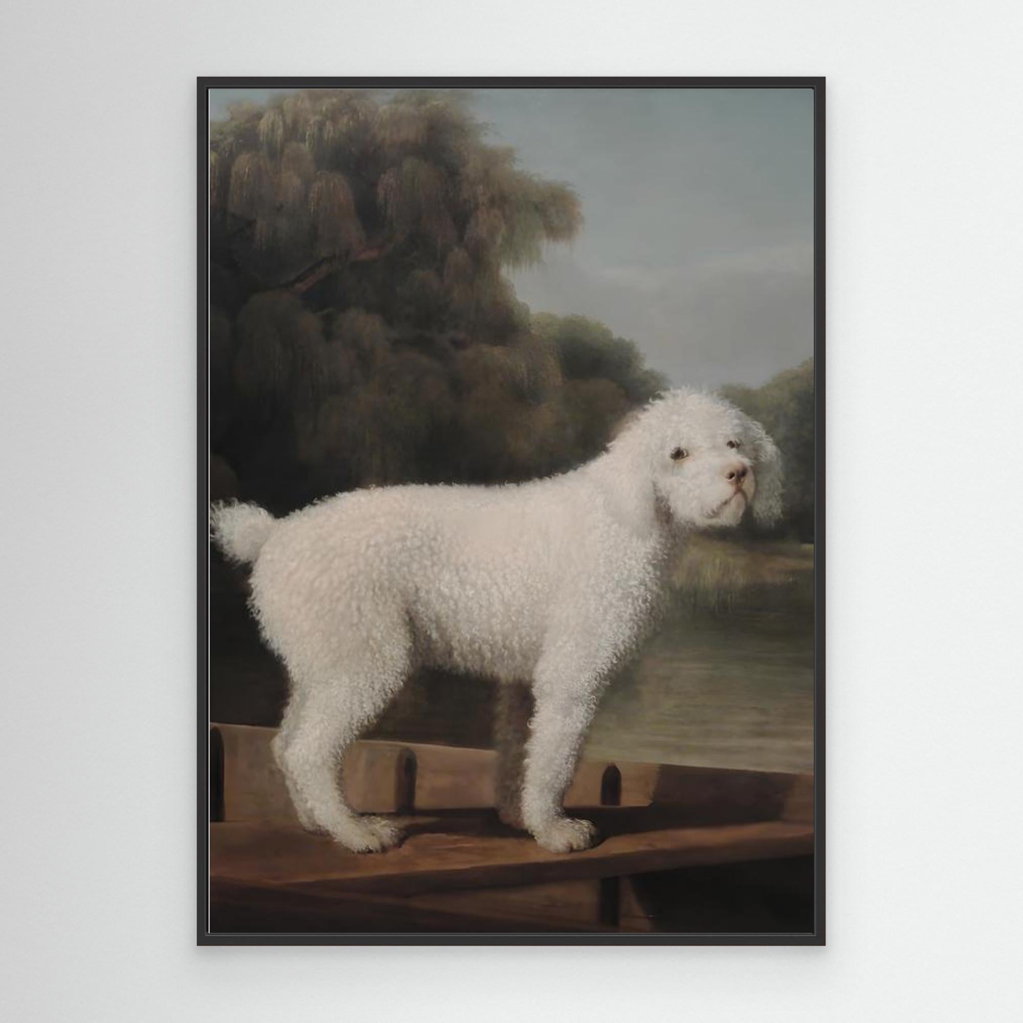 Vintage Dog Oil Painting | Hallway Wall Art - Framed Pop Art