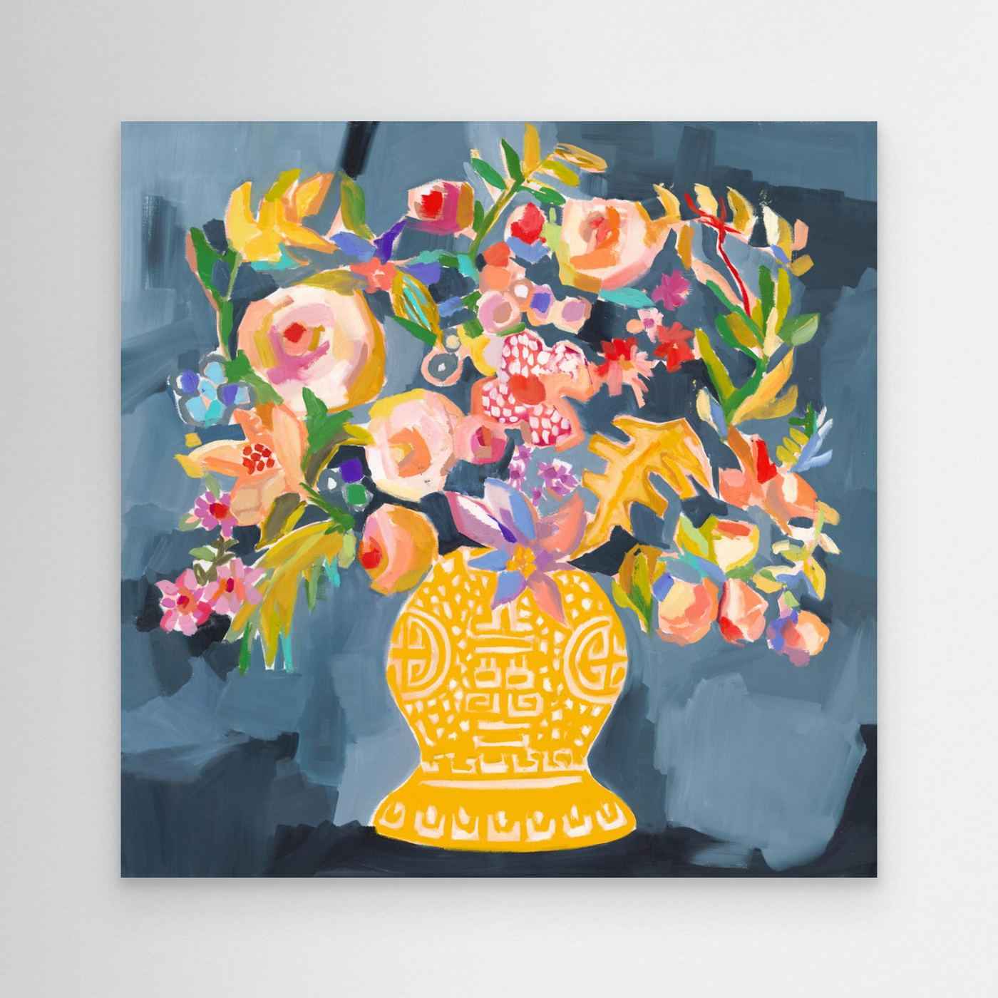 Colourful Floral Canvas Art for Kitchen Wall Decor