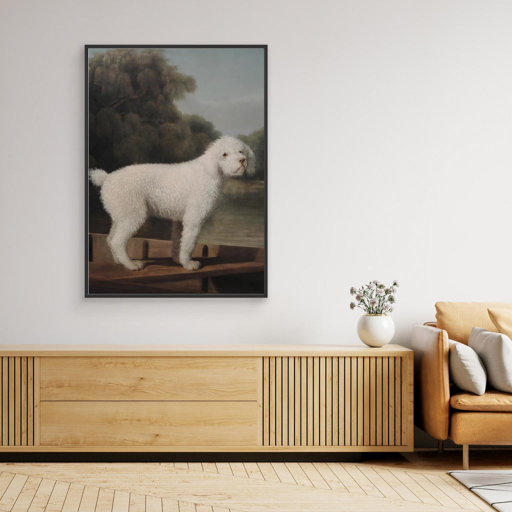 Vintage Dog Oil Painting | Hallway Wall Art - Framed Pop Art