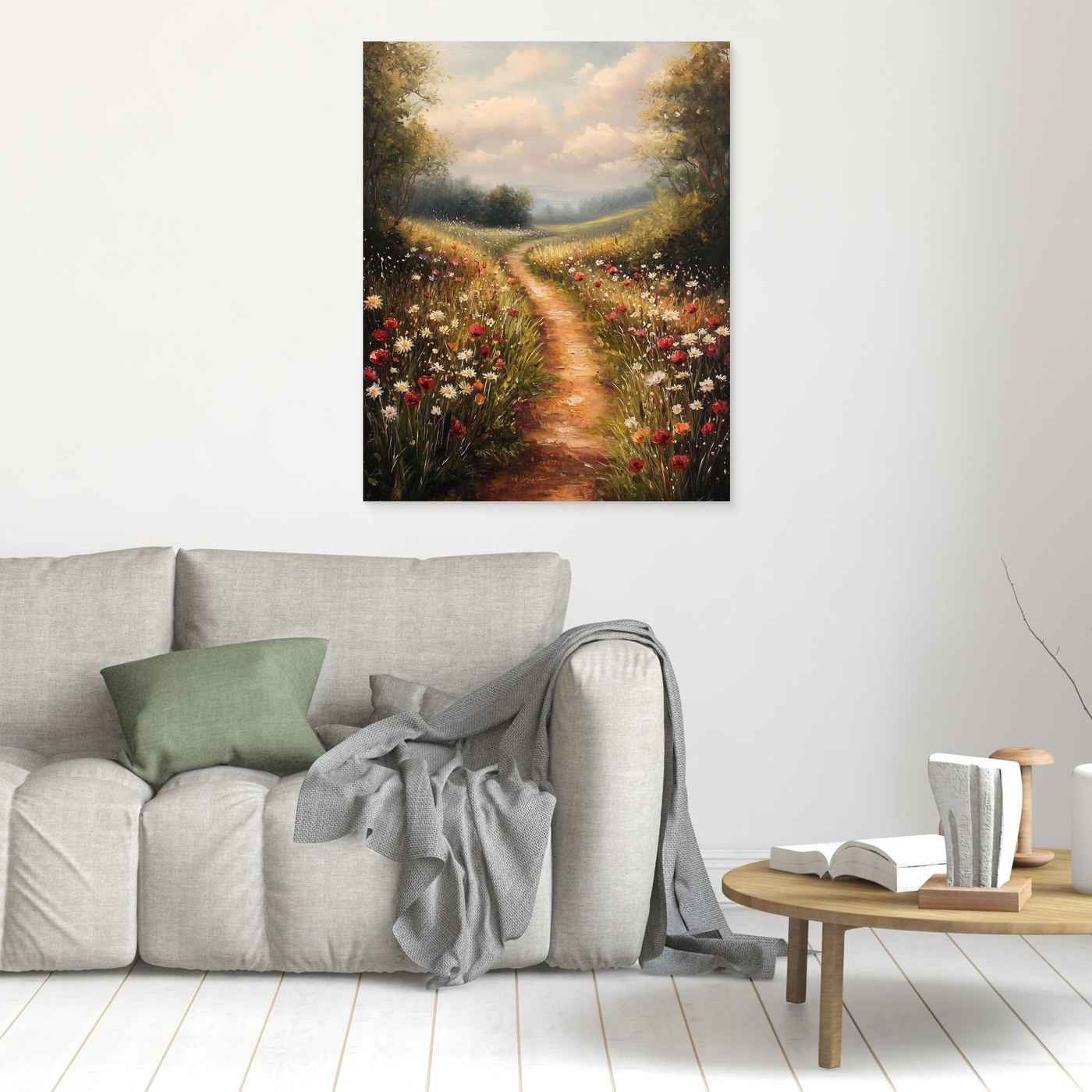 Wildflower Meadow Wall Art | Country Cottage Style Decor