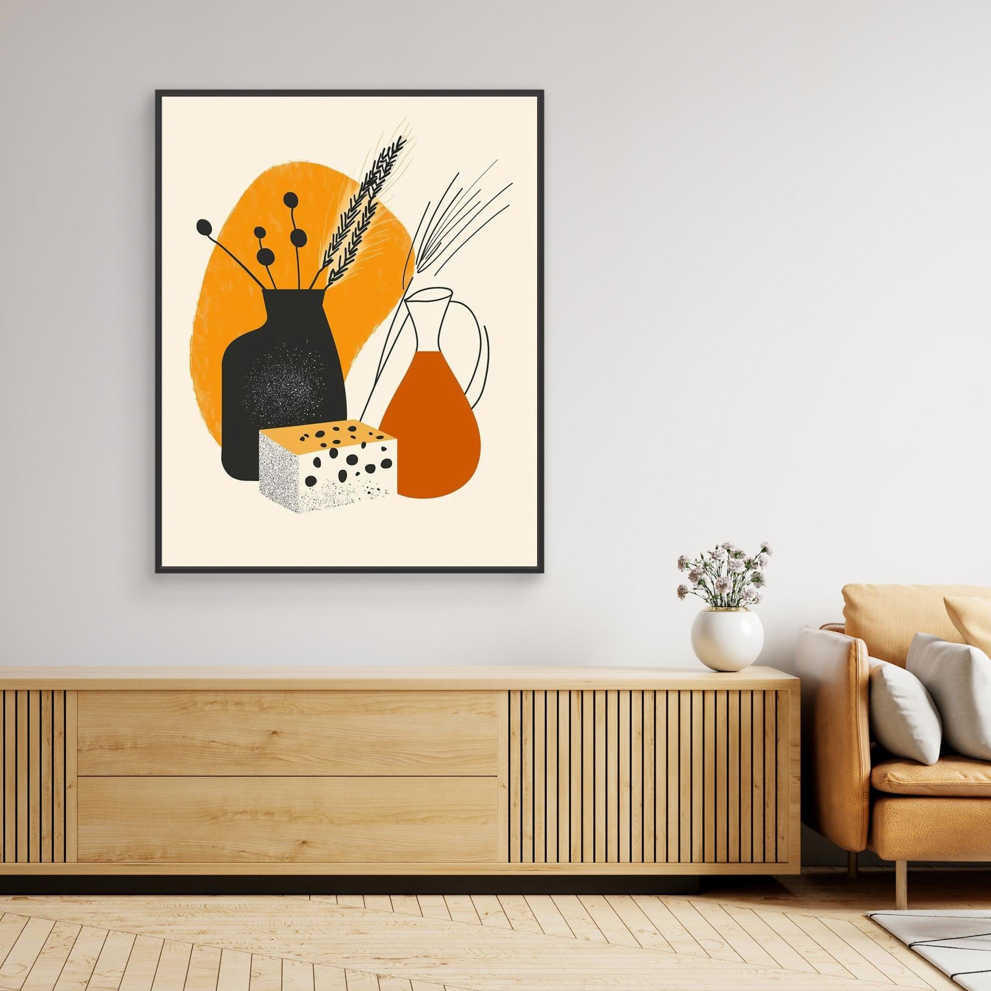 Abstract Still Life Wall Art | Mid-Century Modern Print