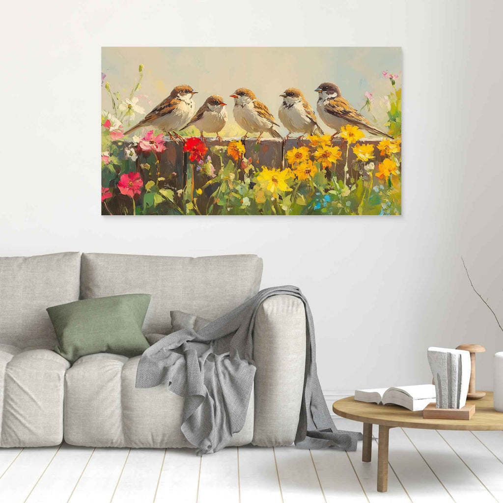 Five Sparrows Garden Art | Floral Nursery Wall Decor