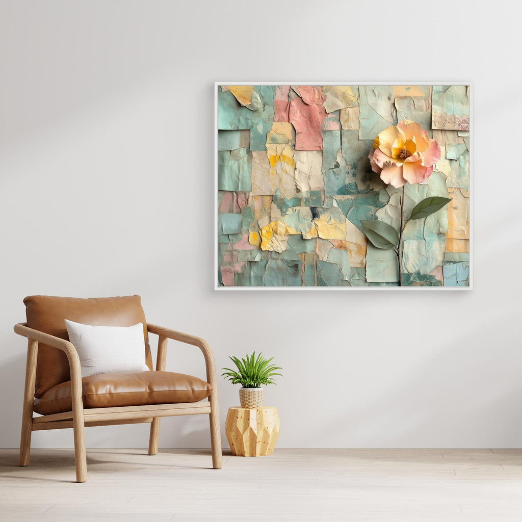 Abstract Floral Wall Art Canvas for Bedroom Decor