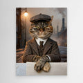 Regal Pet Portraits | Custom Peaky Blinders Style Cat Art