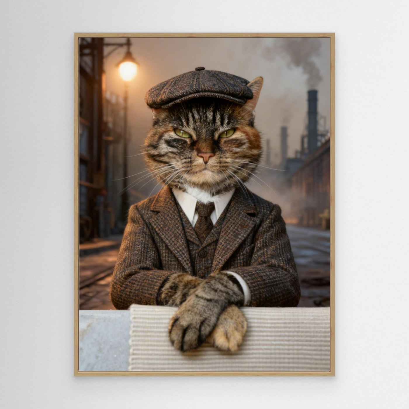 Regal Pet Portraits | Custom Peaky Blinders Style Cat Art