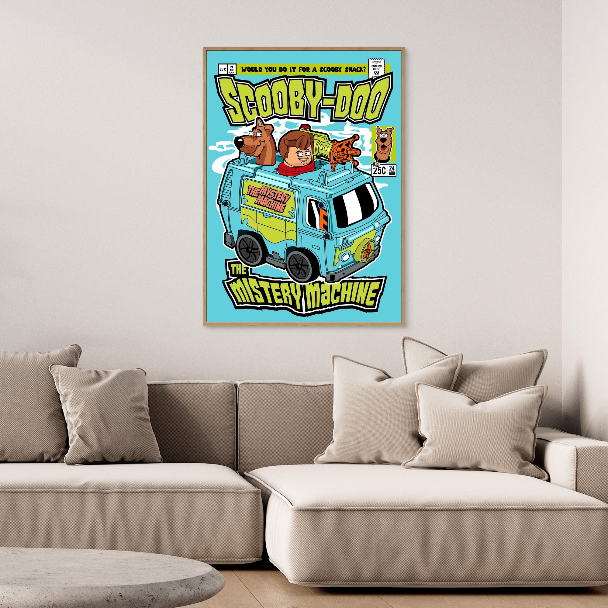 Scooby-Doo Mystery Machine Wall Art for Kids’ Rooms - Framed Pop Art