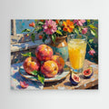 Sunny Kitchen & Hallway Wall Art | Vibrant Fruit Still Life - Framed Pop Art