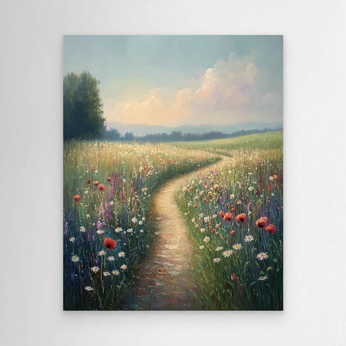 Wildflower Meadow Canvas Wall Art | Cottagecore Decor