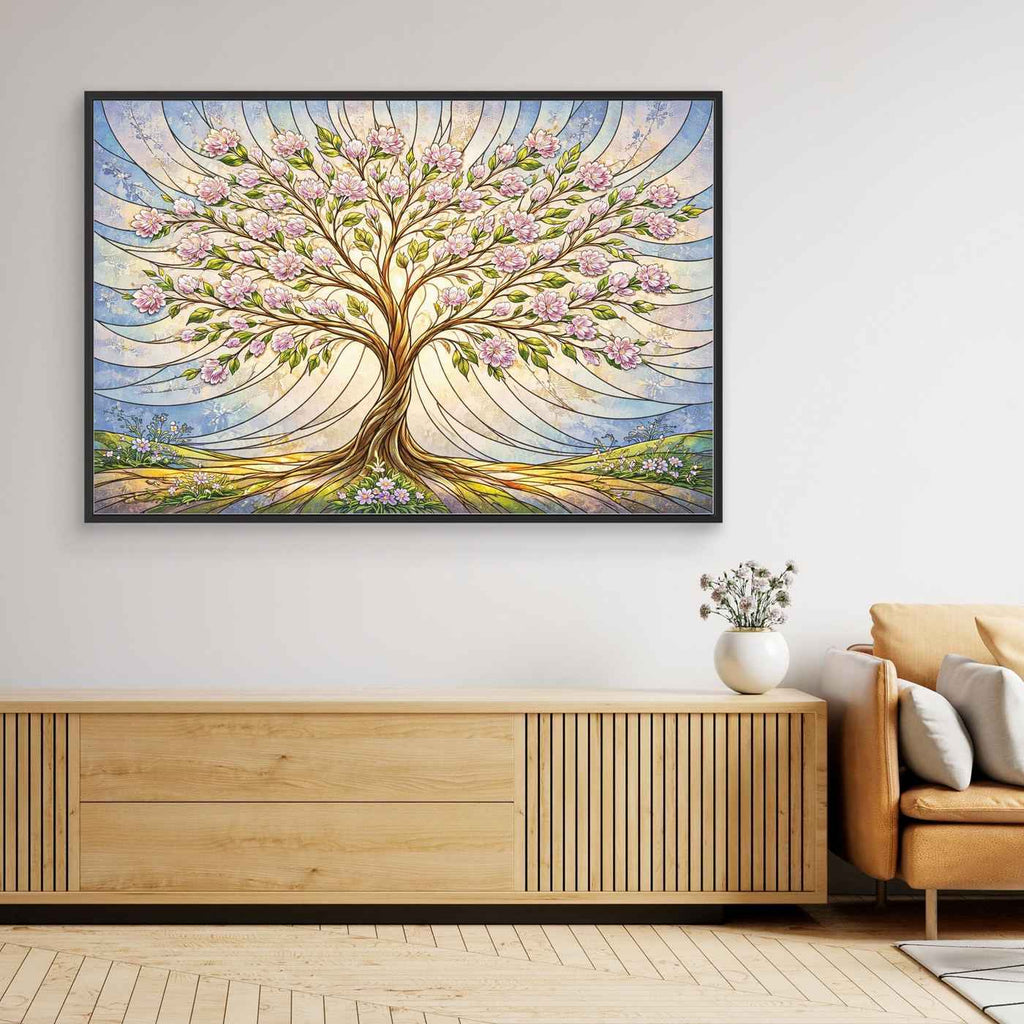 Cherry Blossom Tree Wall Art | Floral Nursery Wall Decor