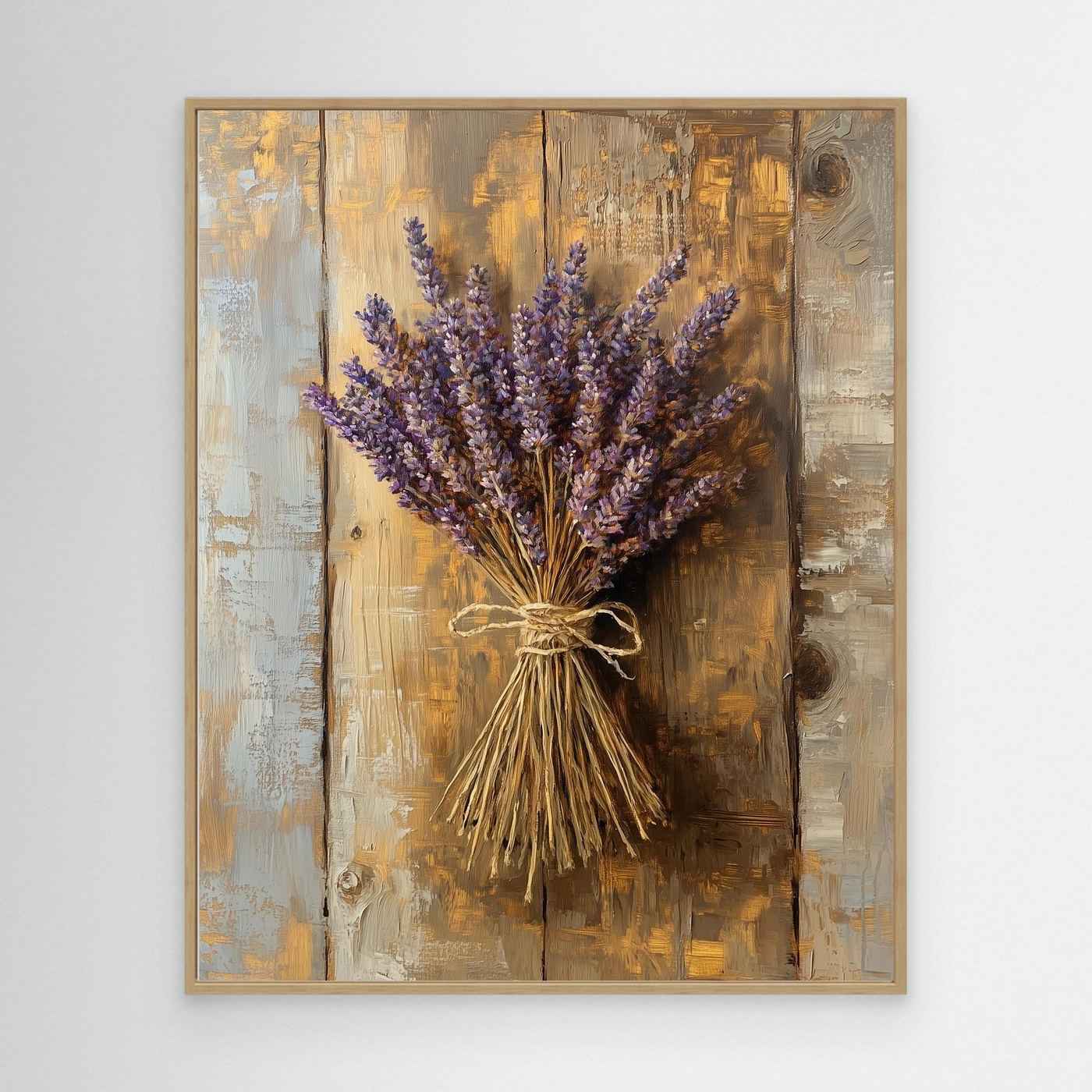 Lavender Canvas Wall Art | Shabby Chic Farmhouse Decor