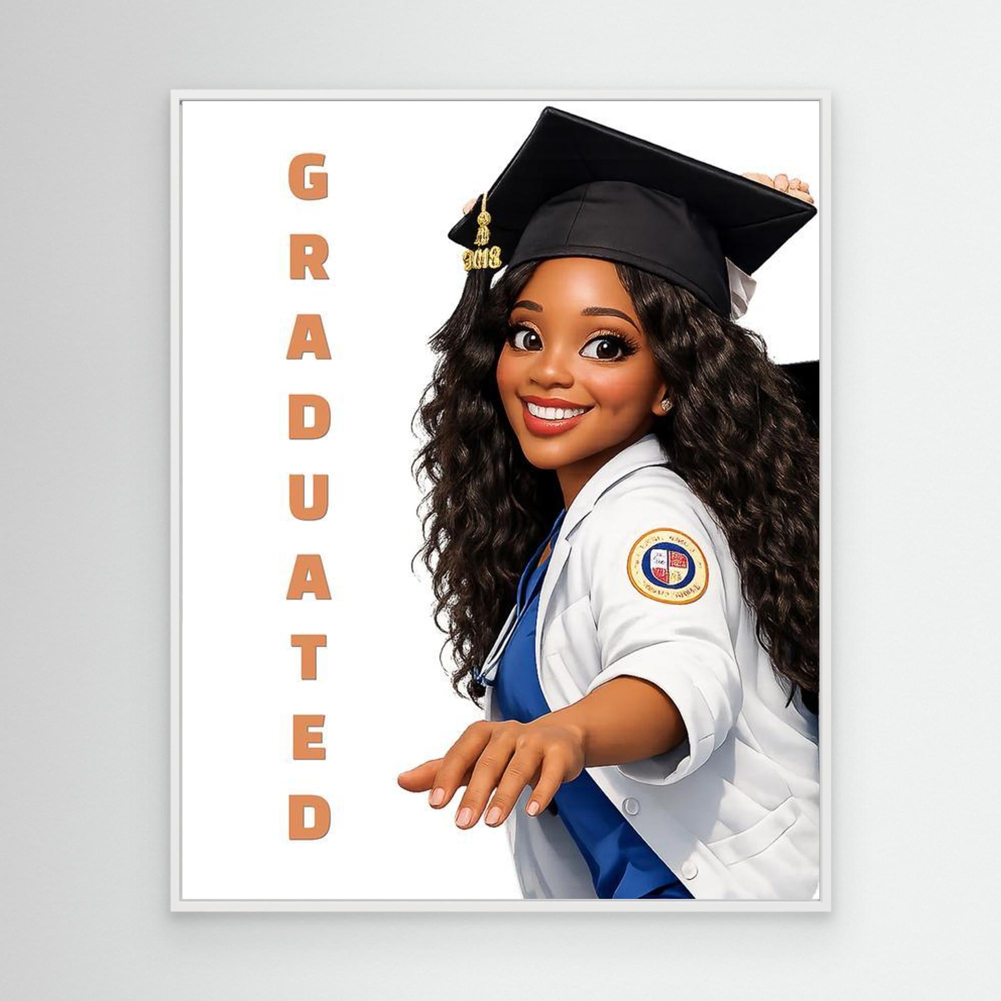 Custom 3D Graduation Portrait | Personalised Medical Art