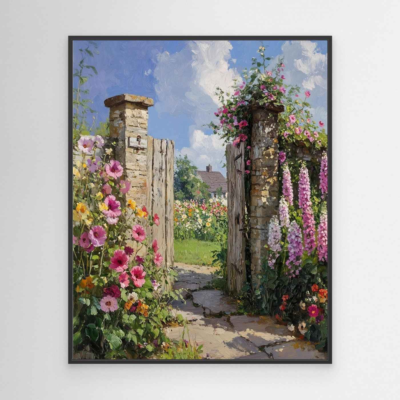 English Garden Wall Art | Country Cottage Floral Decor